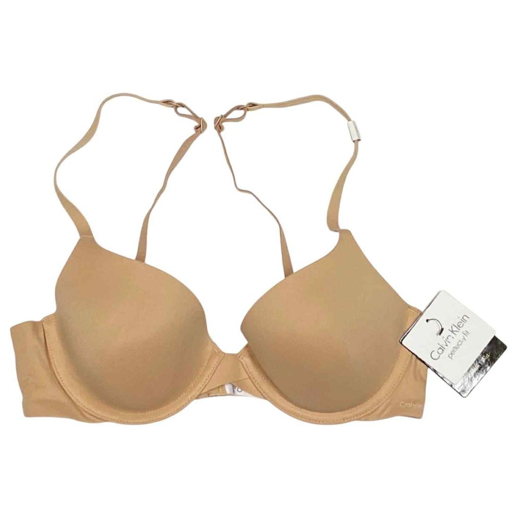 Calvin Klein Womens Size 32 B Tan Memory Foam Underwire T Shirt Bra NWT